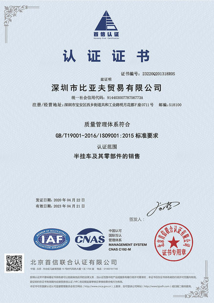Shenzhen BYF International Limited